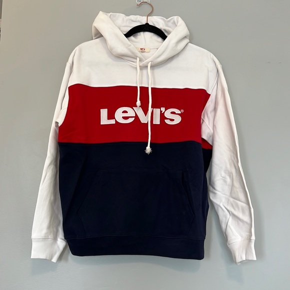 Levi’s red, white, blue Hoodie - Picture 3 of 7